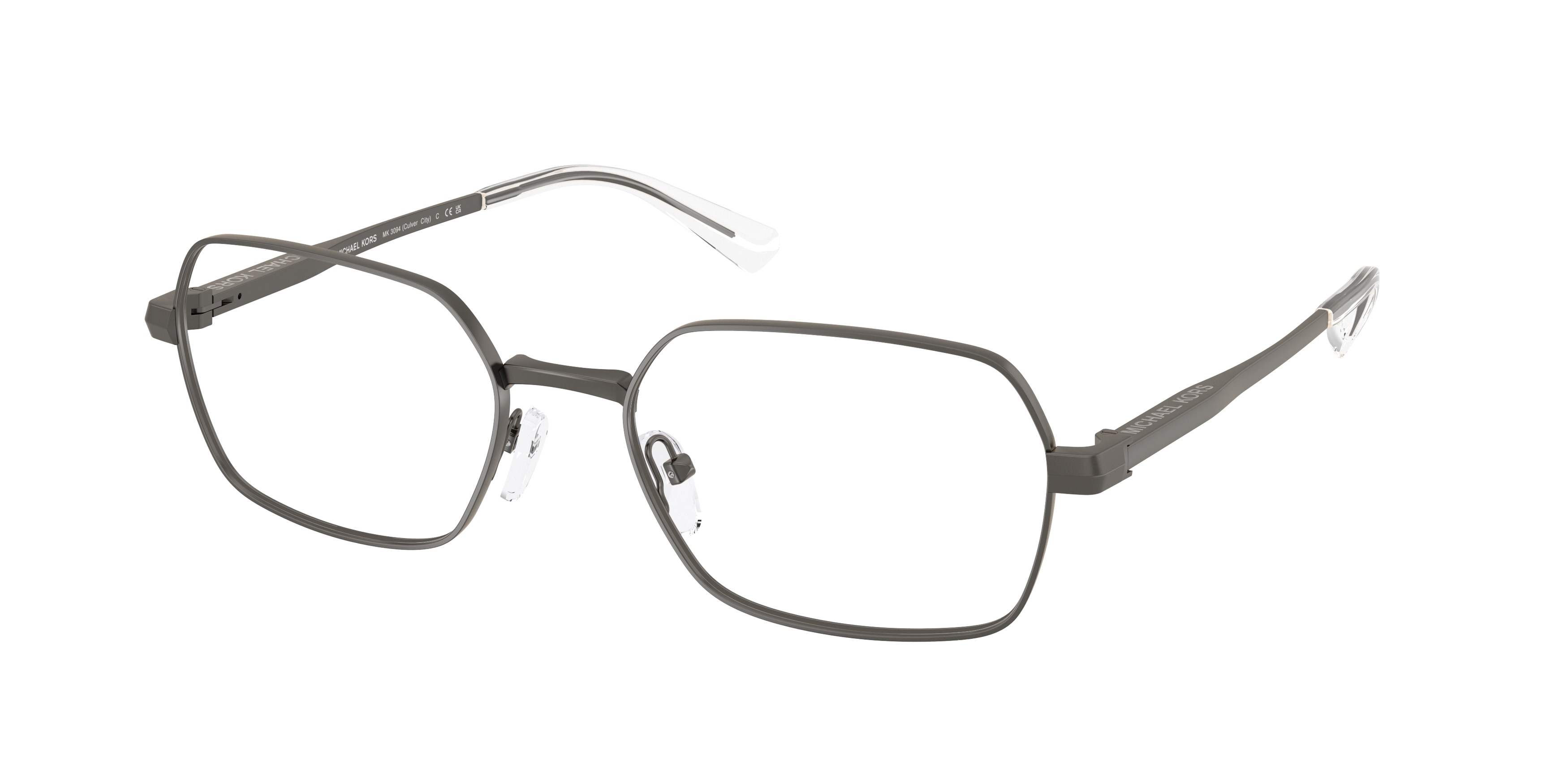 Michael Kors Man MK3094 CULVER CITY 1002 Vista frames Metal Grey Transparent Squared Normal-image